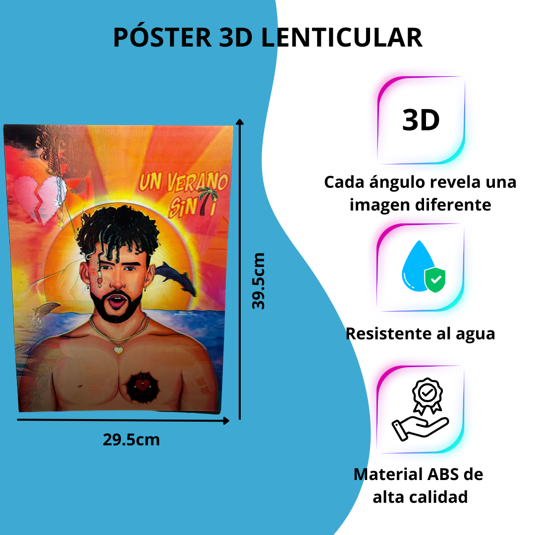 3D Lenticular Poster: The King of Reggaeton