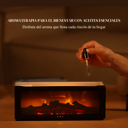 Humidificador de Chimenea con Difusor para Aromaterapia