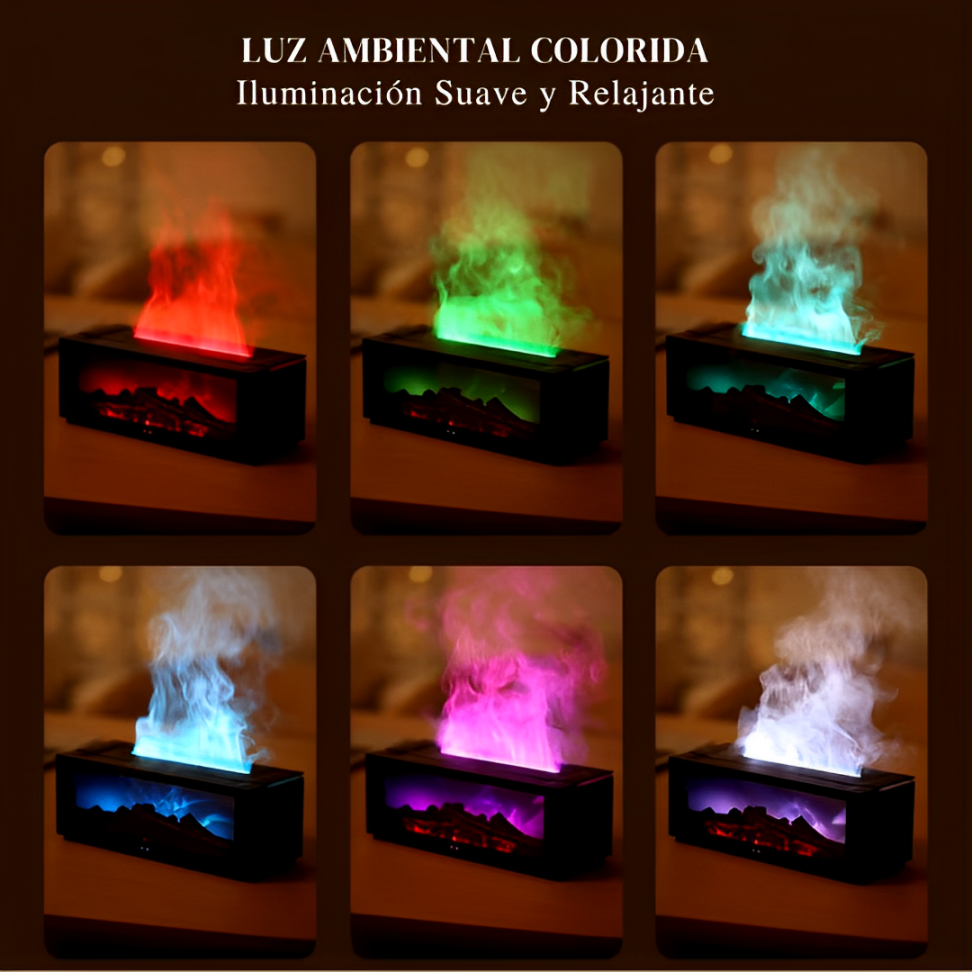 Humidificador de Chimenea con Difusor para Aromaterapia