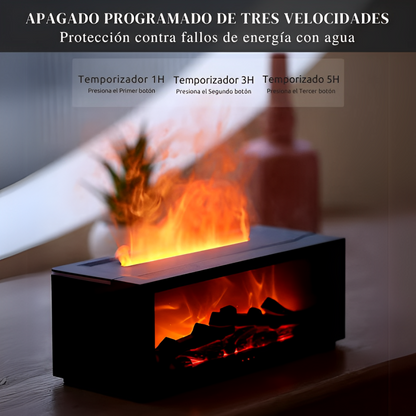 Humidificador de Chimenea con Difusor para Aromaterapia