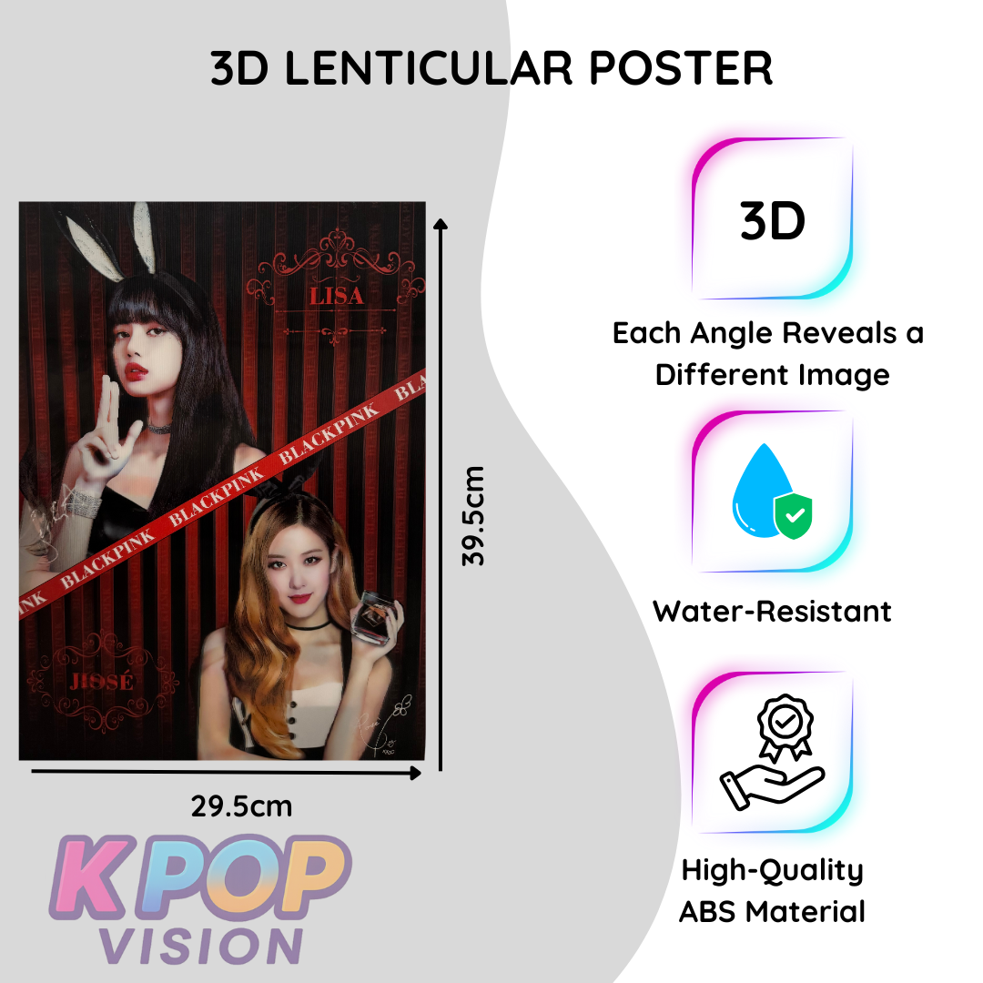 3D K-Pop Style Lenticular Poster