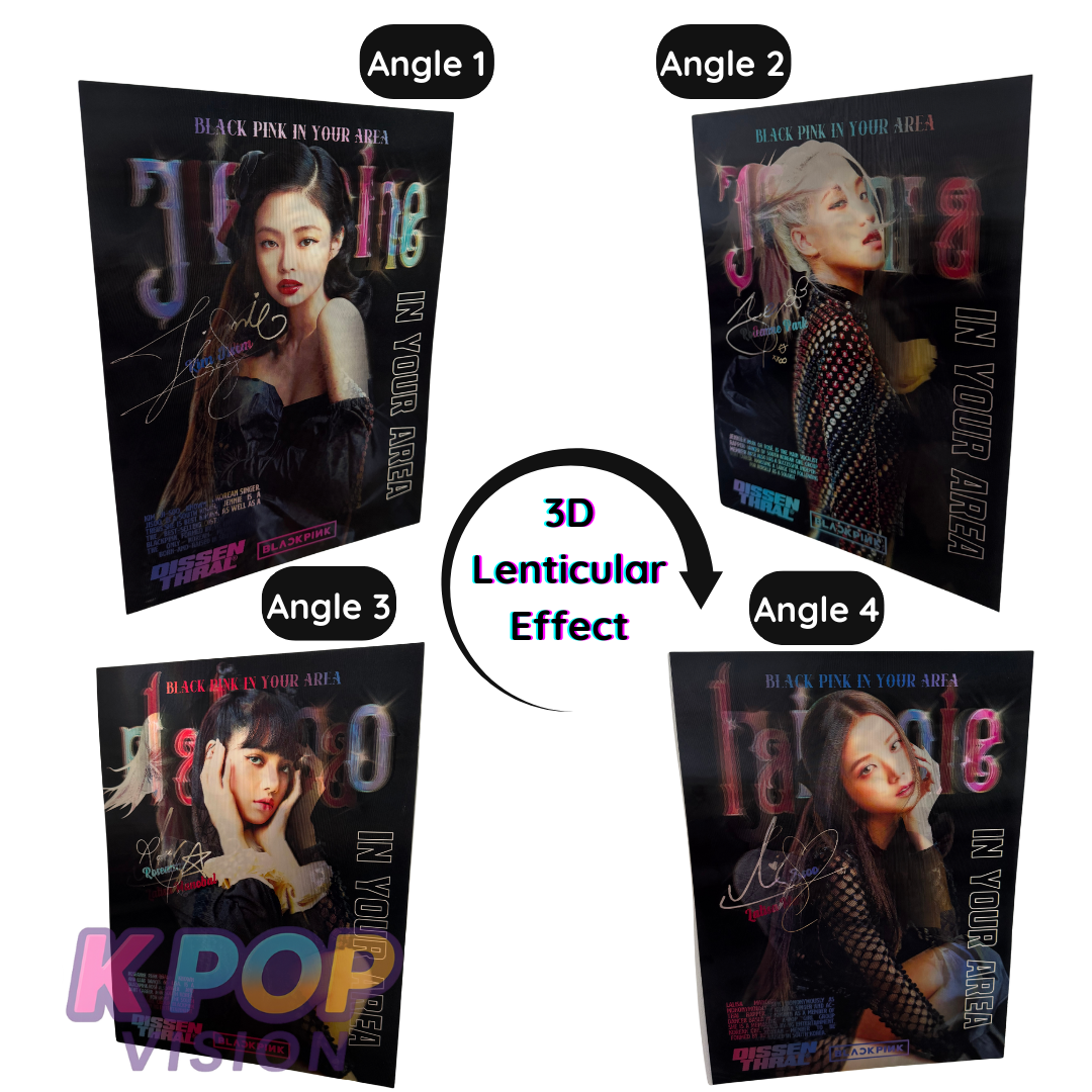 3D K-Pop Style Lenticular Poster